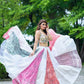 Multicolour Chand Embriodery Lehanga With Mirror Blouse