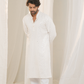 Sheesh-Mahal White Georgette Mirror Kurta
