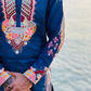 Bice Blue Kashmiri Work Men's Kurta