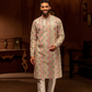 White Rainbow Print Kurta