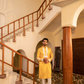 Radiant Jasmine Yellow Bandhani White Embroidery Kurta
