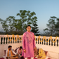 Regal Medium Violet Mirror Kurta - Luxurious Allure