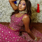 Raw Silk Lehenga with Applique Work Blouse and Georgette Dupatta