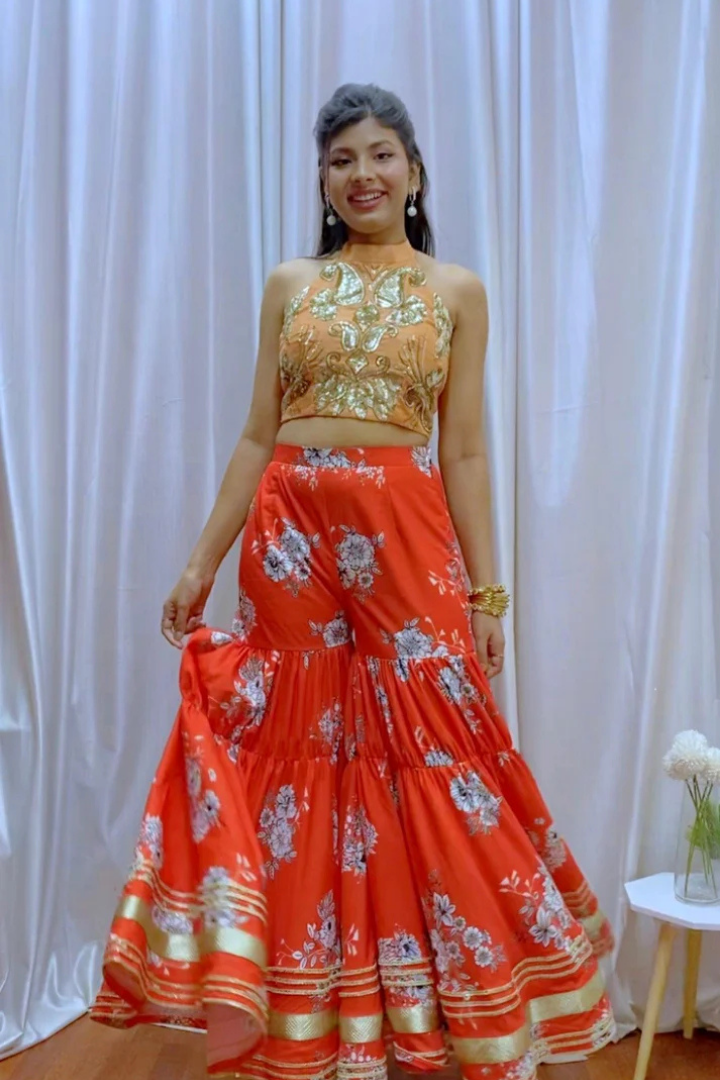 Designer Kurta Sharara