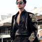 Handcrafted Embroidered Silk Blazer with Pants