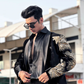 Handcrafted Embroidered Silk Blazer with Pants