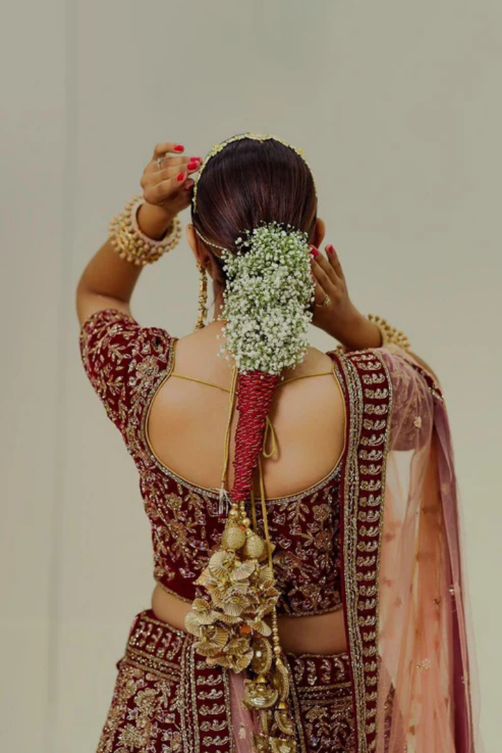Red Velvet Bridal Lehenga