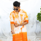 Stylish Orange Batik Kurta