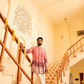 Vibrant Apple Shaded Indowestern