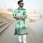 Handicraft Green Tie-Dye Kurta
