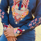 Bice Blue Kashmiri Work Men's Kurta