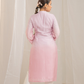 Pink Cotton Modal Satin Haryali Kurta Pant Set