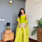 Tota Lime Green Kurta Sharara Set