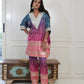 Bhandhani Mirror Kaftan Kurta With Pant