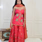 Scarlet Red Plazzo Kurta Set
