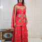 Scarlet Red Plazzo Kurta Set
