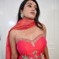 Scarlet Red Plazzo Kurta Set