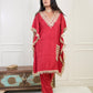 Laal Kaftan Mirror Cord Set