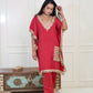 Laal Kaftan Mirror Cord Set
