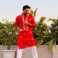 Laal Kasab Embroidery Kurta