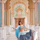 Odette Blue Sequence Lehenga Choli