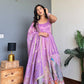 Lilac Purple Peacock Anarkali