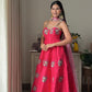Orchid Flower Anarkali
