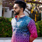 The Prussian Shaded Blue and Pink Kurta