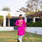 Rani Pink Hathi Ghoda Kurta
