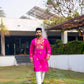 Rani Pink Hathi Ghoda Kurta