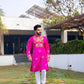 Rani Pink Hathi Ghoda Kurta