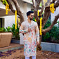 Ivory Mens Nicobar Printed Kurta