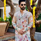 Ivory Mens Nicobar Printed Kurta