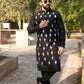 Soul Black white Embroidery Silk Kurta