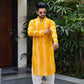 Yellow Optimism White Batik Kurta