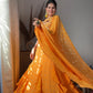 Bright Yellow Embellished Georgette Lehenga