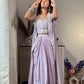 Lavender Crape Jacket Indowestern