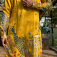 Sunshine Yellow Kurta with Traditional Deer and Peacock Print Kurta