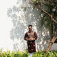 Teracotta Brown Mirror Embrioder Kurta