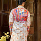 White Kurta with Beautiful Rainbow Embroidery