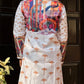 White Kurta with Beautiful Rainbow Embroidery