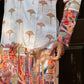 White Kurta with Beautiful Rainbow Embroidery