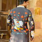 Elegant Black Crape Kurta with Traditional Cow Design Kurta