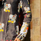 Elegant Black Crape Kurta with Traditional Cow Design Kurta