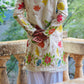 White Multi Flower Embroidered Tissue Kurta