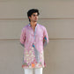 Rose Purple Rangeela Mor Kurta With Koti