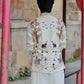 Off White Embriodery Elephant Koti , Kurta And Dupatta