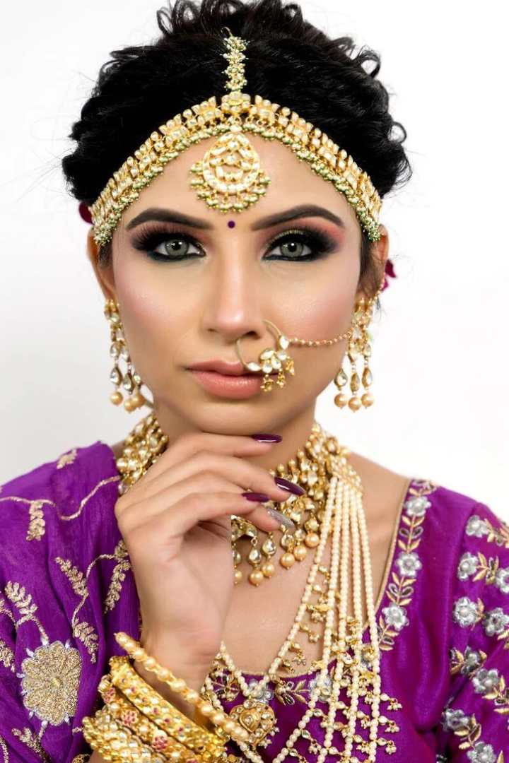 Purple Silk Lehenga