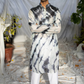Phoenix Gray Mirror-Embroidered Chanderi Silk Kurta