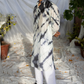 Phoenix Gray Mirror-Embroidered Chanderi Silk Kurta
